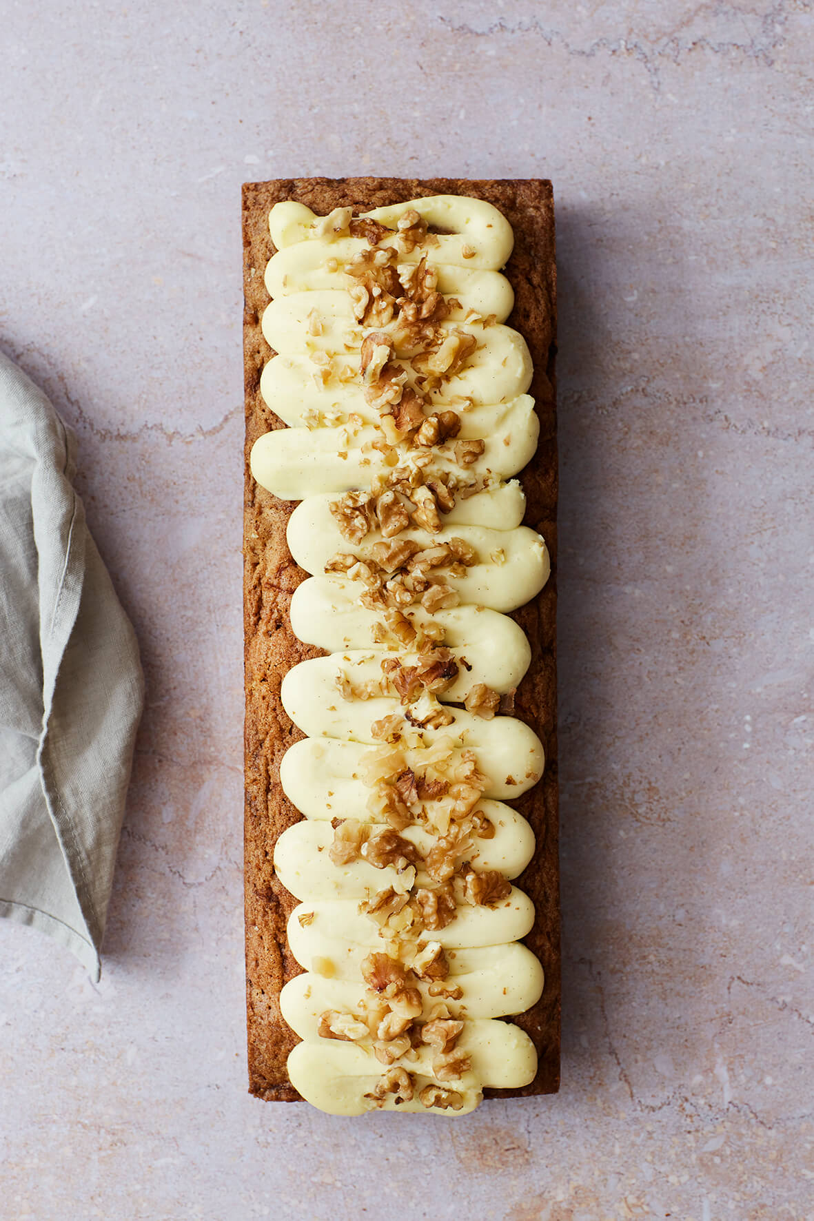 Carrot loaf slice