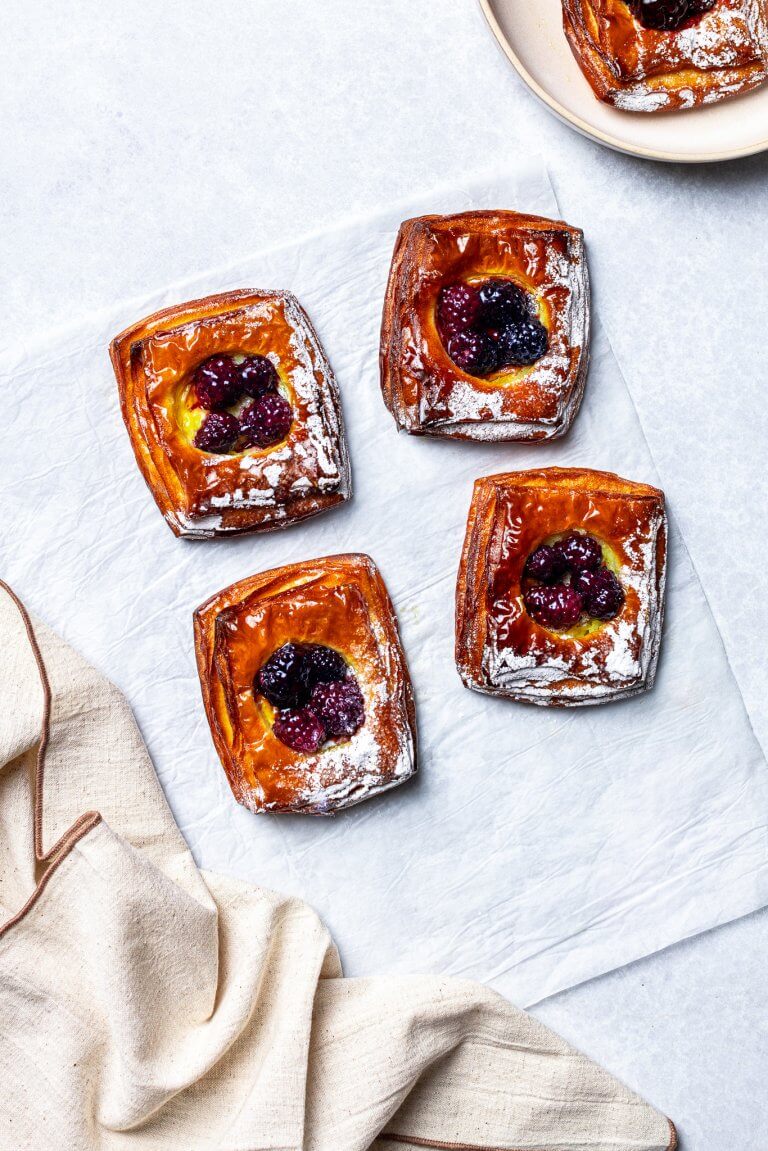 Baked Blackberry Danish