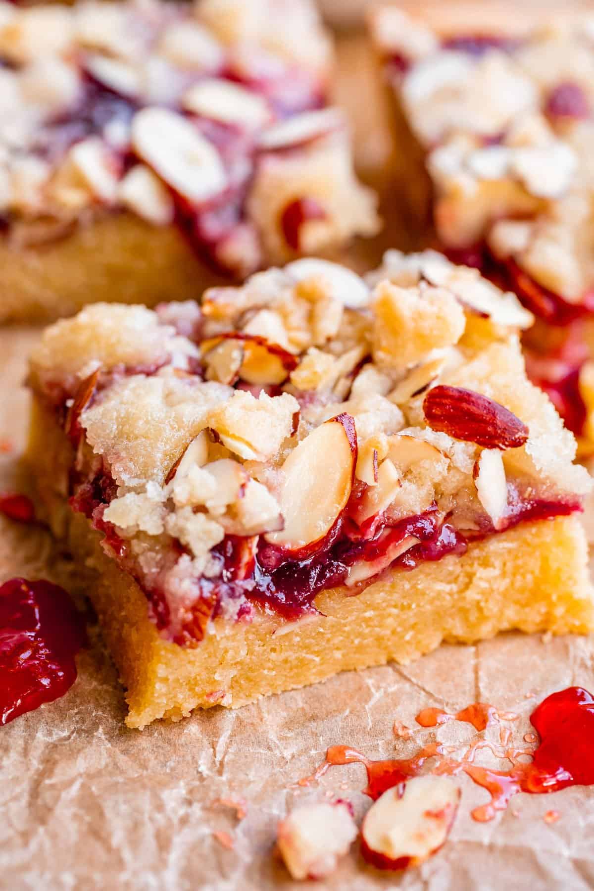 Raspberry Almond Slice